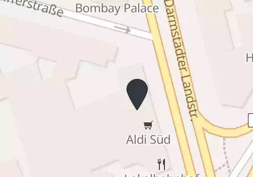 Aldi Süd Öffnungszeiten, Darmstädter Landstraße in Frankfurt am Main